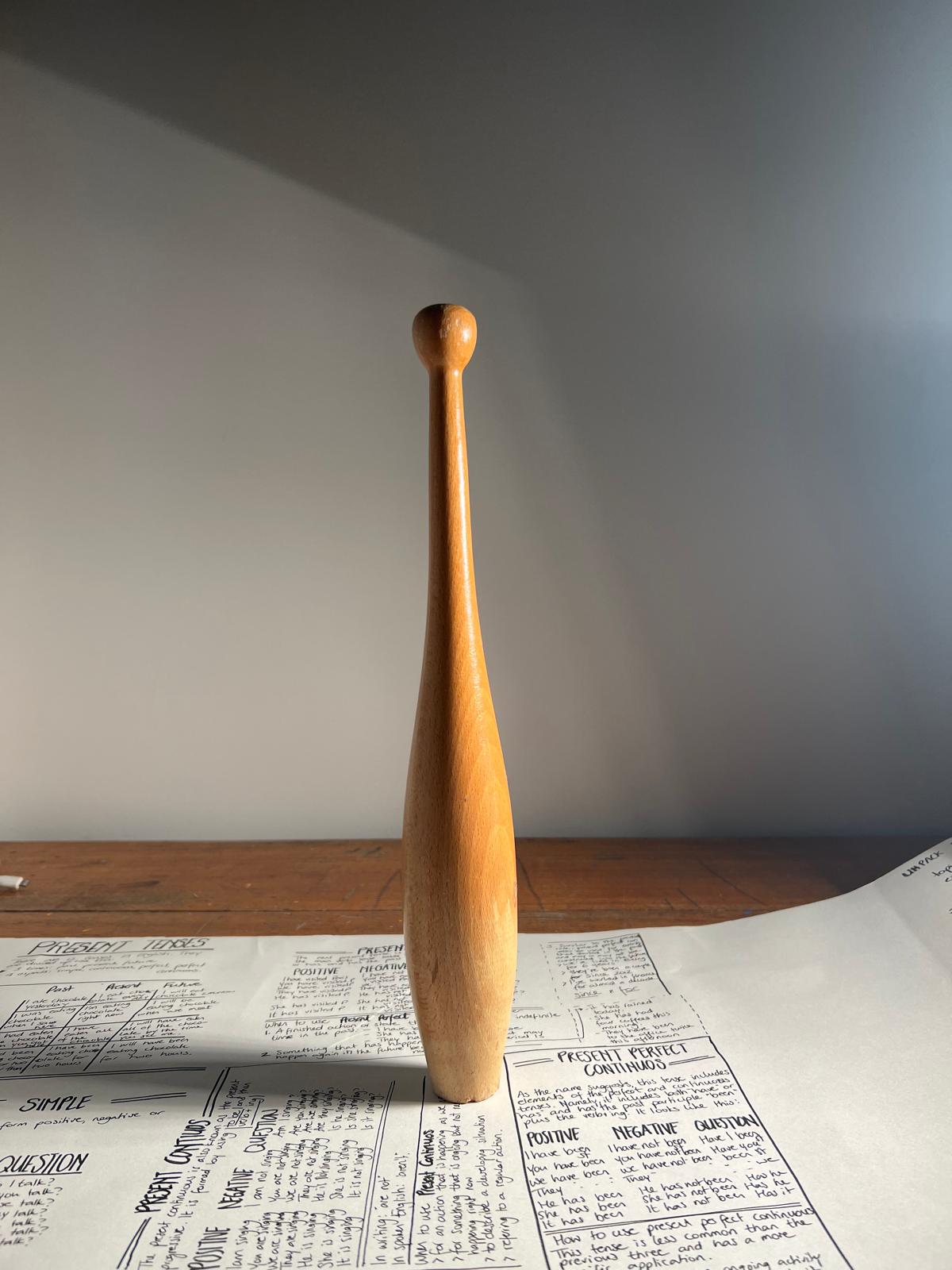 Source photograph of the wooden pin